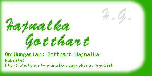 hajnalka gotthart business card